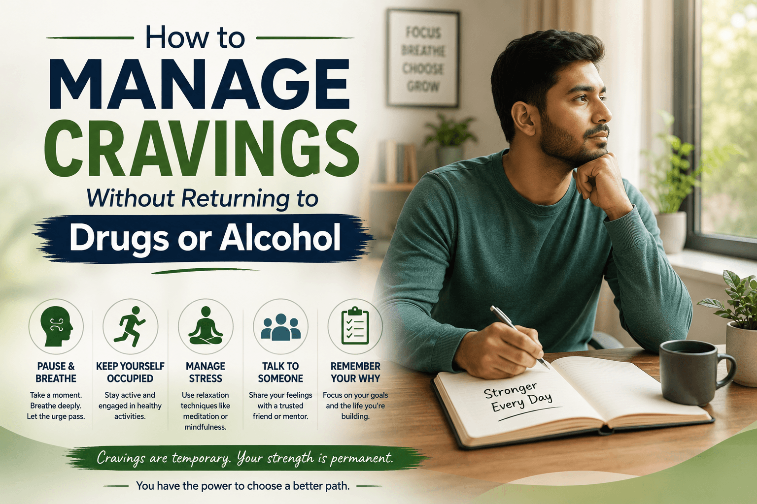 How to Manage Cravings Without Returning to Drugs or Alcohol