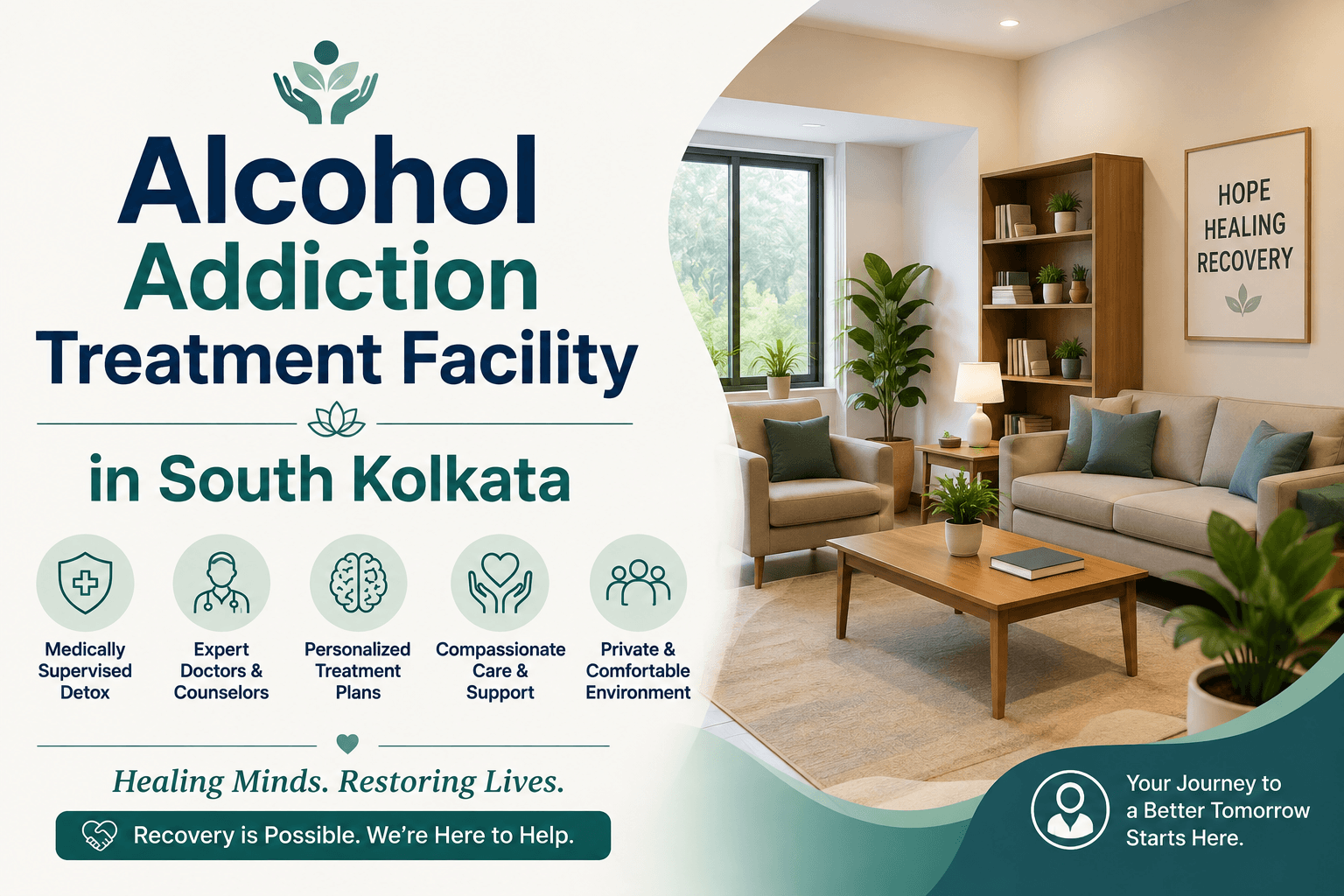 Alcohol Addiction Treatment Facility in South Kolkata