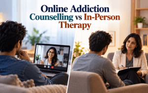 Online Addiction Counselling vs In-Person Therapy