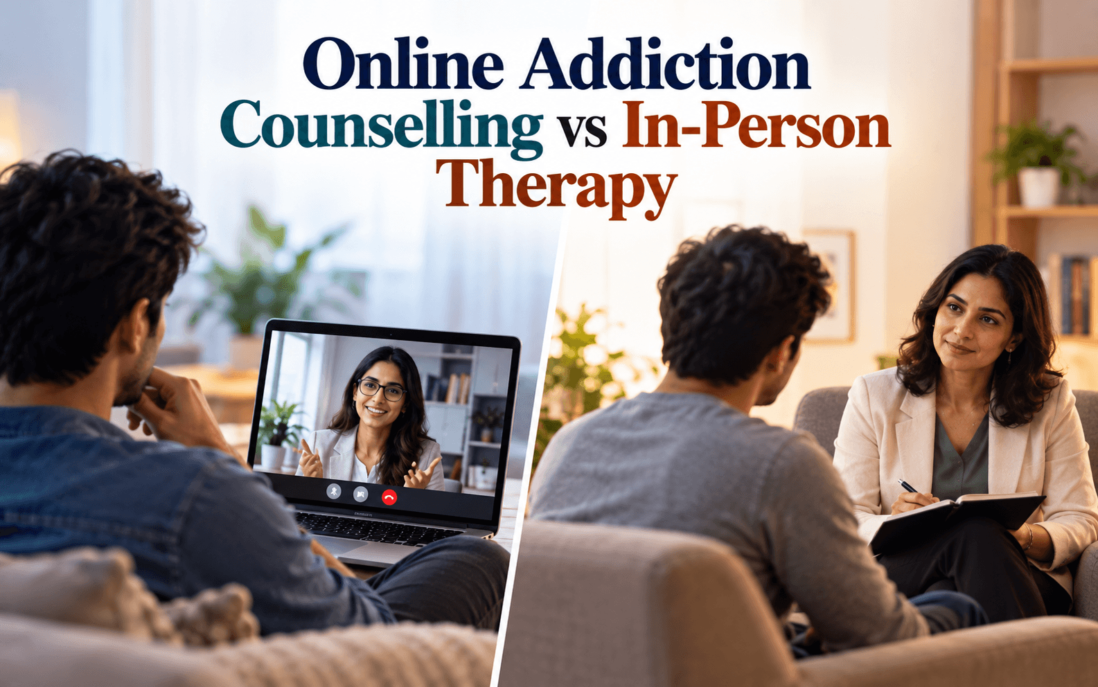 Online Addiction Counselling vs In-Person Therapy